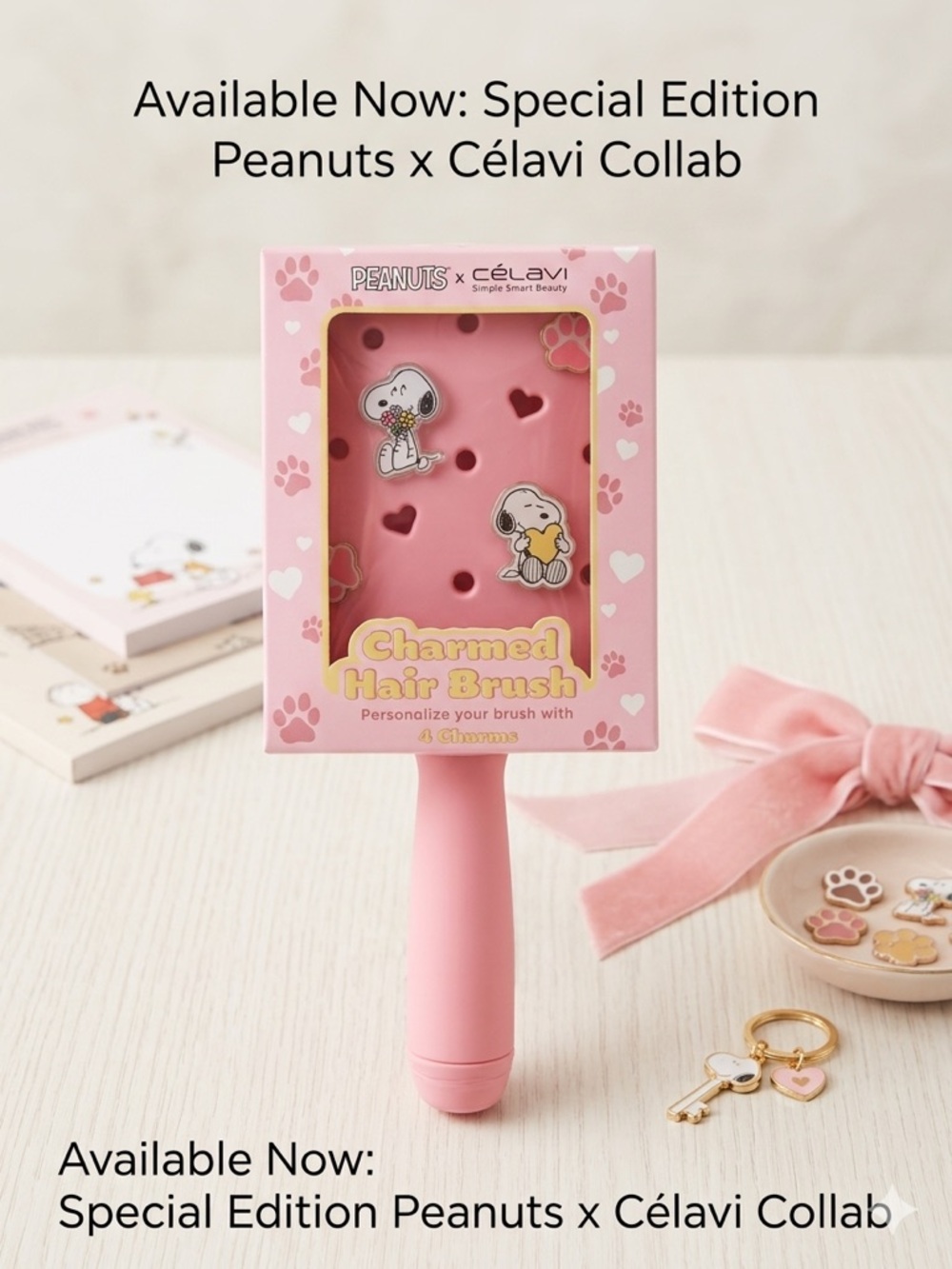 Pink Charmed Hair Brush